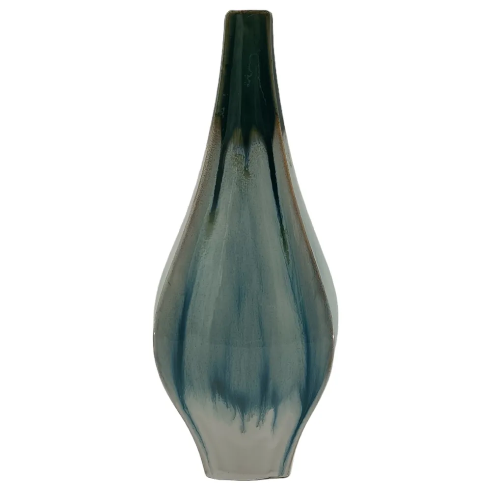 SLATERFORD GREEN VASE 14 (IN)