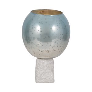 BRAEHAM BLUE CANDLE HOLDER 15 (IN) 1