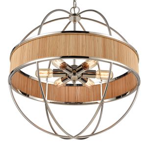Ural 24'' Wide 6-Light Chandelier - Polished Silver 6