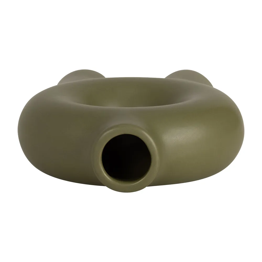 DOYLEBURN GREEN VASE 7 (IN)