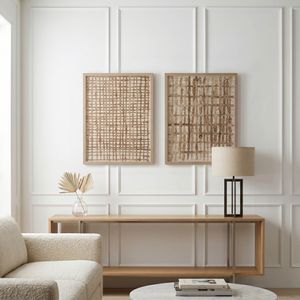 FALLONBEACH SET OF 2 BROWN ART 34 (IN) 4