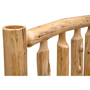 Cedar Log Traditional Bed - Double - Vintage 5