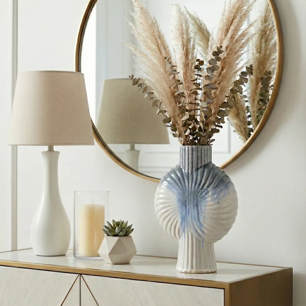 HANSONWORTH BLUE VASE 12 (IN)