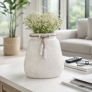 OLIVER WHITE VASE 16 (IN) 12