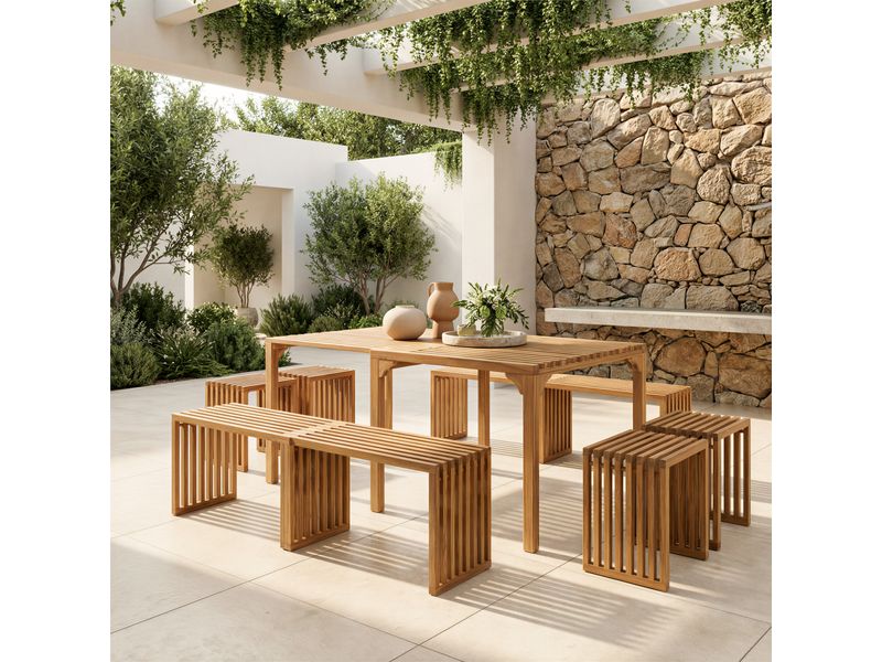 Riviera Extendable Dining Table Natural 9