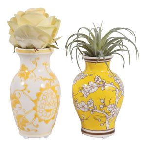 KEATONHOLM SET OF 2 YELLOW CHINOISERIE 7 (IN) 3