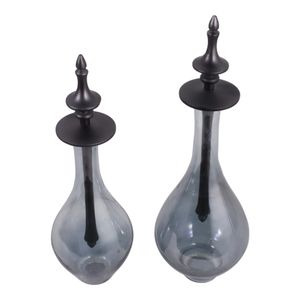 RUBYLAND SET OF 2 GRAY JARS 18 (IN) 7