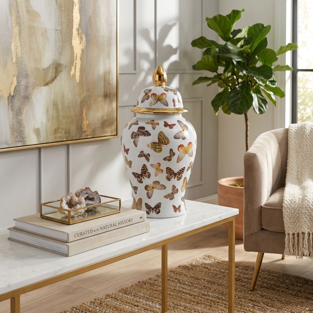 HAMDENWORTH WHITE CHINOISERIE 19 (IN)