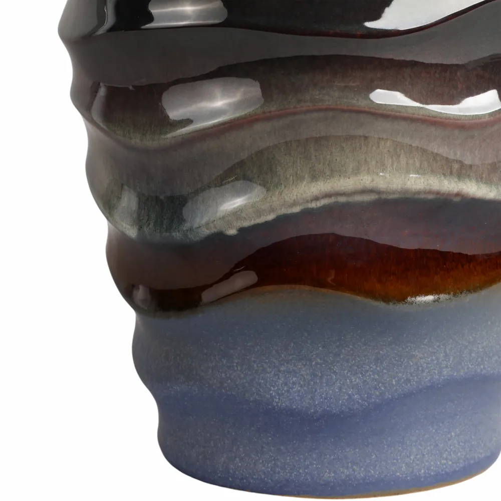 BAIRDSTONE BROWN VASE 19 (IN)