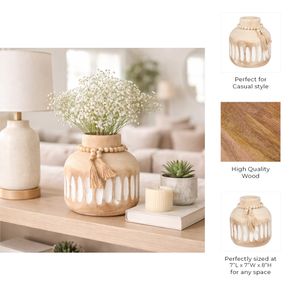 PEARLLAND BROWN VASE 8 (IN) 10