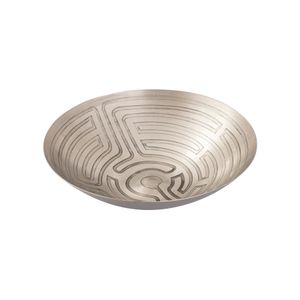 Maze Etched Bowl - Set of 3 Nickel 2