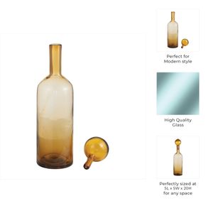 JORDANCROSS ORANGE GLASS VASE 20 (IN) 9
