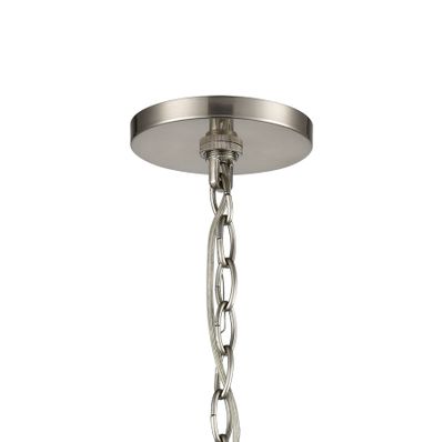 Ellipsa 7″ Wide 1-Light Mini Pendant - Satin Nickel