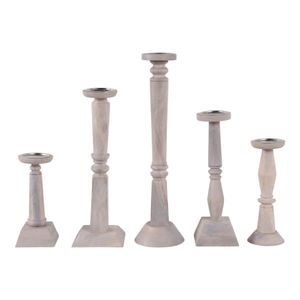 MERCERMOOR SET OF 5 BROWN CANDLESTICK 22 (IN) 5
