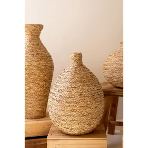 Set of 3 Natural Seagrass Vessels 4