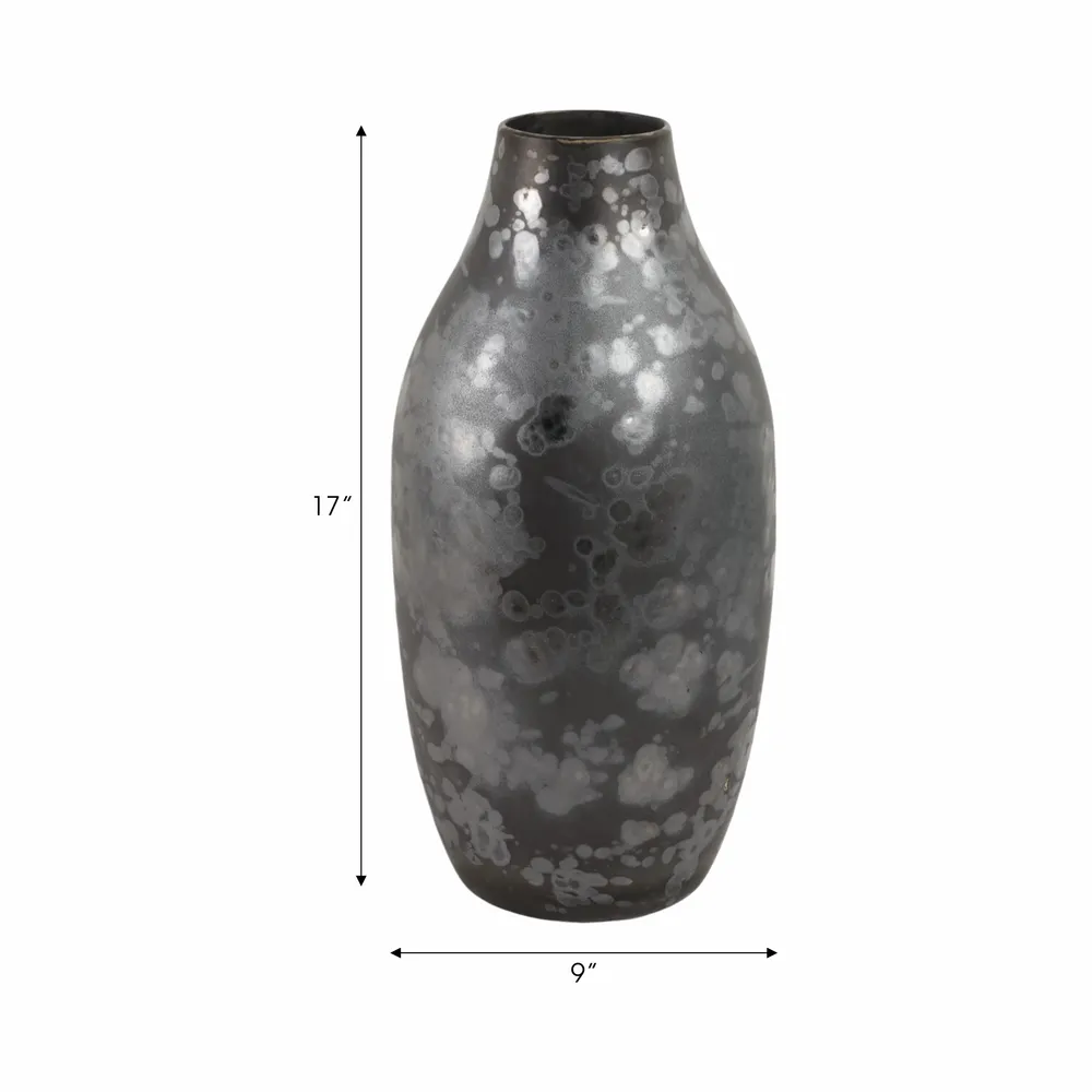 BURGESSLEY BLACK VASE 18 (IN)
