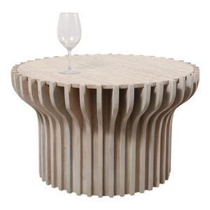INGRIDBEACH WHITE COFFEE TABLE 19 (IN) 3