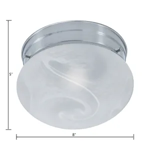 Elowen 8'' Wide 1-Light Flush Mount - Brushed Nickel 2