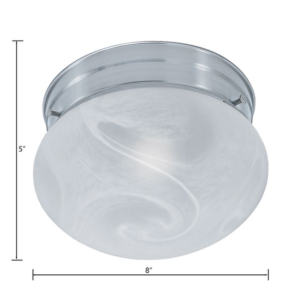 Elowen 8'' Wide 1-Light Flush Mount - Brushed Nickel