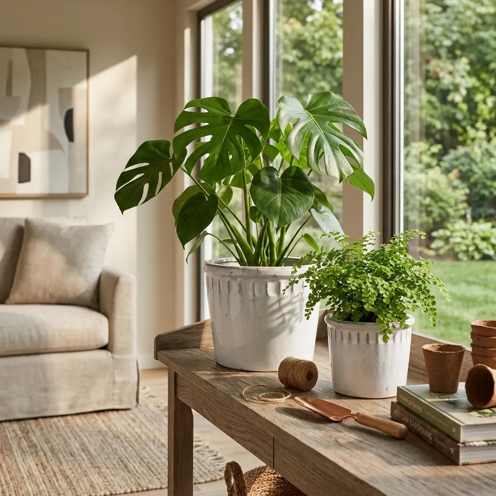 KENDALLWICK SET OF 2 WHITE PLANTER 8 (IN)