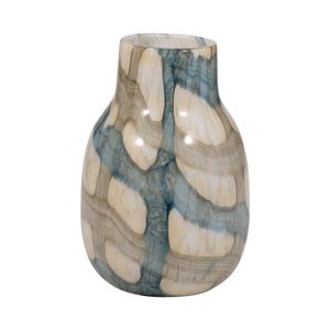 CRANEWORTH BLUE GLASS VASE 10 (IN) 5