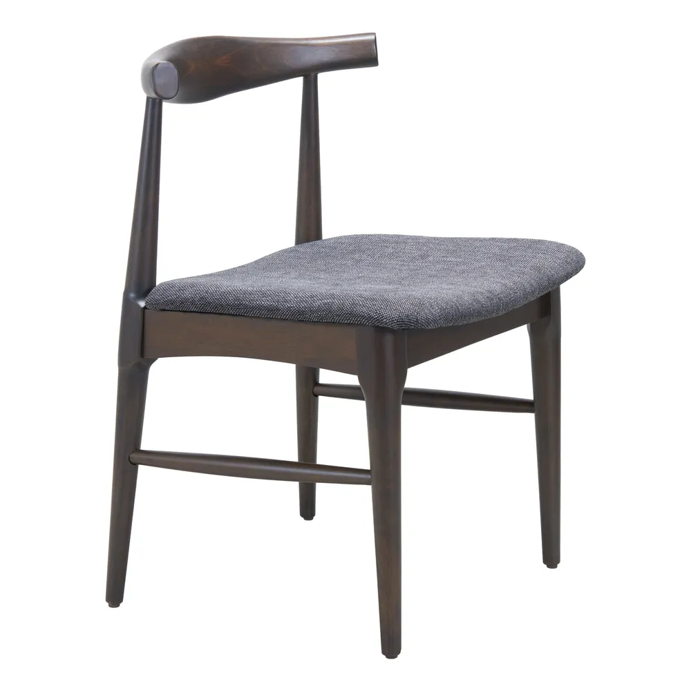 Tuzka Dining Chair Gray & Espresso