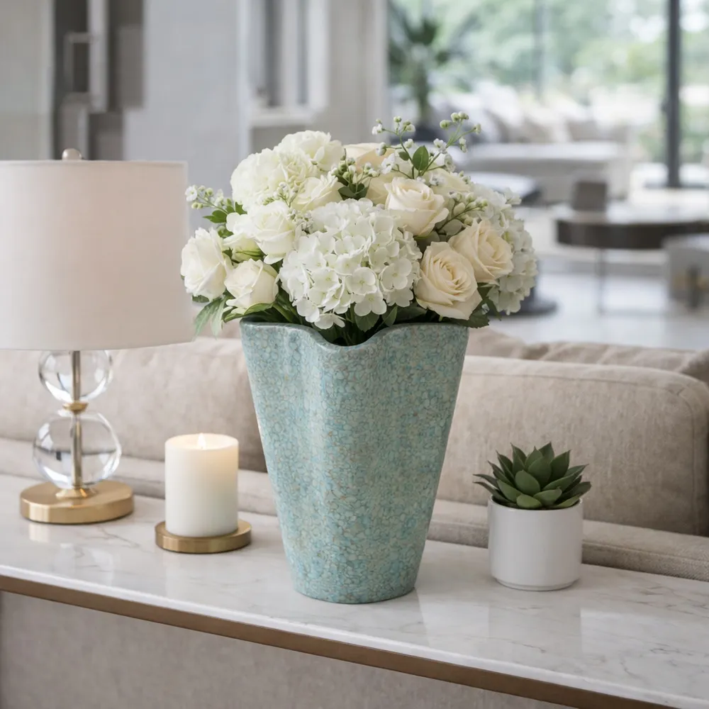 TIPTONPARK GREEN VASE 13 (IN)