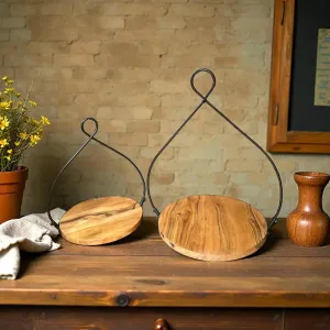 Tear Drop Candle Holders Set of 2 L - 14x10x14in S - 10x8x10in 1