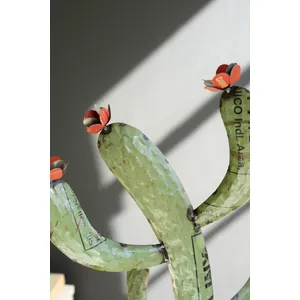 Set of 2 Recycled Iron Cactus 2