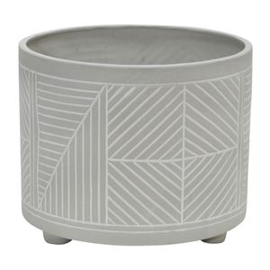 HARPERGATE SET OF 2 GRAY PLANTER 11 (IN) 3