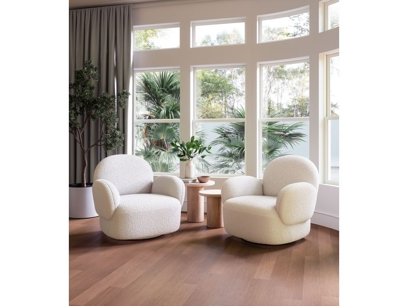 Pilka Swivel Chair White 9