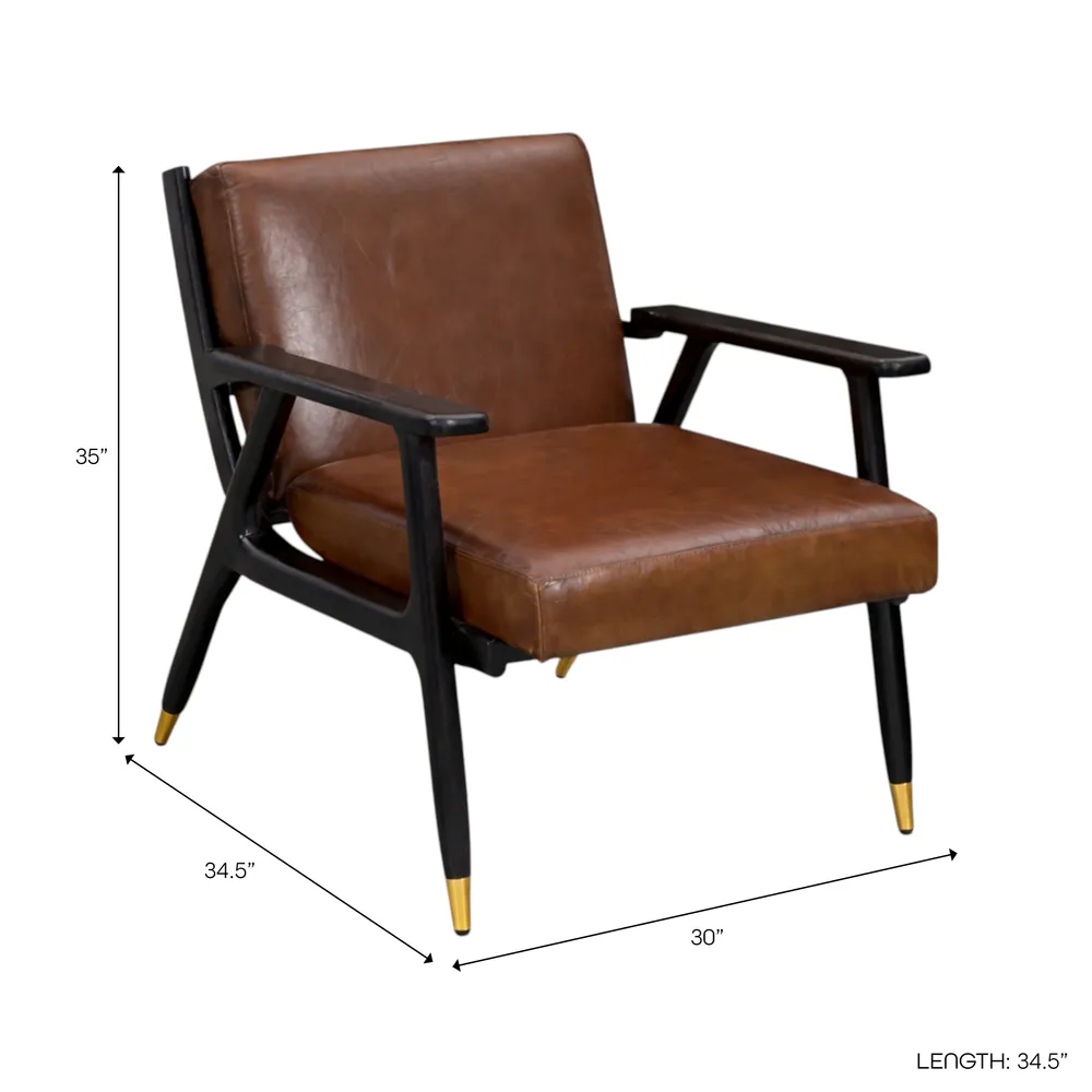 TROYBROOK BROWN CHAIR 34 (IN)