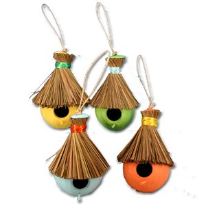 9" COCO BIRDHOUSE 4-ASST 1