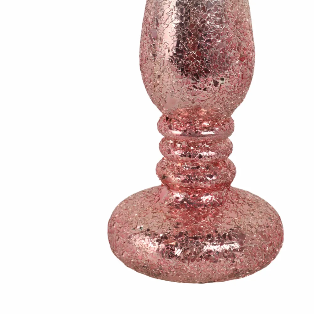 HILTONFIELD PINK CANDLE HOLDER 15 (IN)