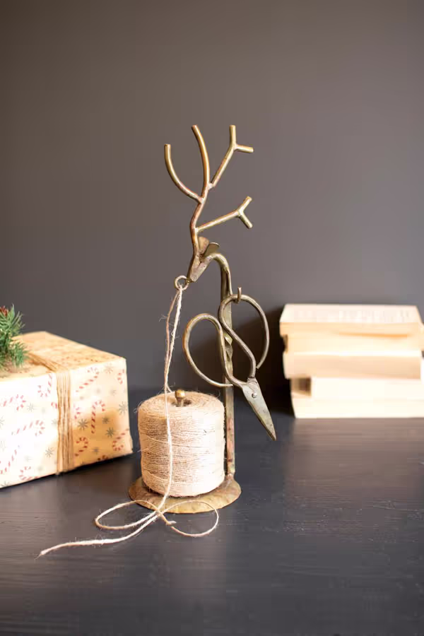 Forged-Iron Deer Jute Holder