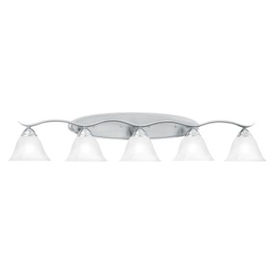 Prestige 45.5″ Wide 5-Light Vanity Light - Brushed Nickel