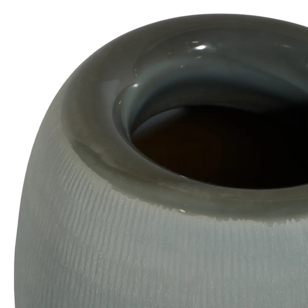 LUKELEY BLUE GLASS VASE 12 (IN)