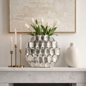 EDWINCREST SILVER VASE 17 (IN) 12