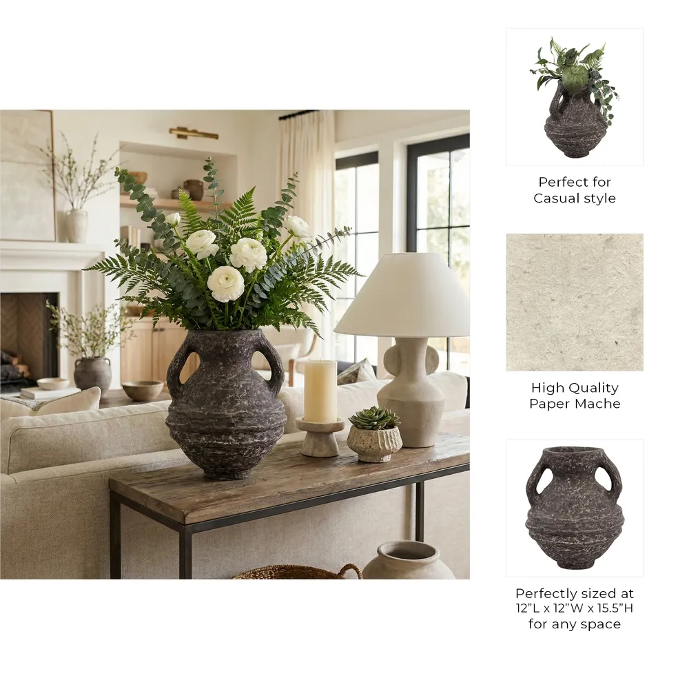 FERRIS BROWN VASE 16 (IN)