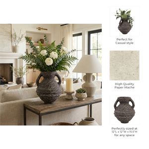 FERRIS BROWN VASE 16 (IN) 11