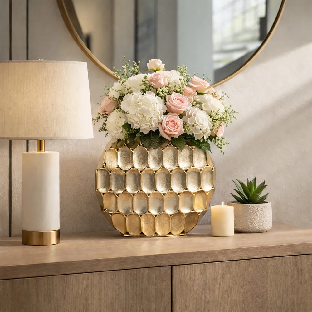 EDWINCREST BRONZE VASE 17 (IN)