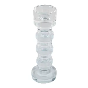 FINNSHAW CLEAR CANDLE HOLDER 9 (IN) 4