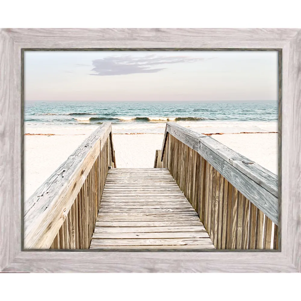 Gel Print with Dark Driftwood Liner and Light Grey Driftwood Frame