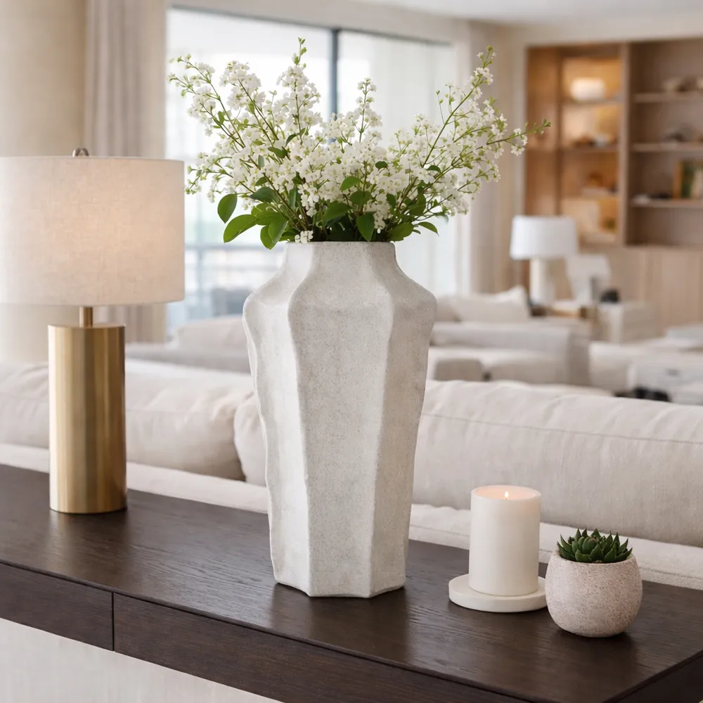 AVAWAY GRAY VASE 20 (IN)