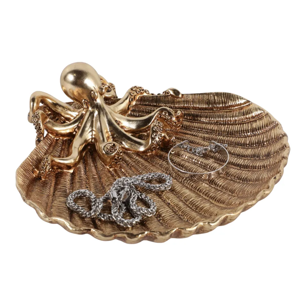 HANKWOOD GOLD TRINKET DISH 4 (IN)