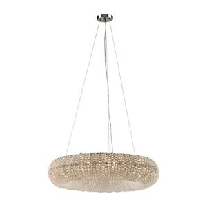 Crystal Ring 28'' Wide 10-Light Chandelier - Polished Chrome 1