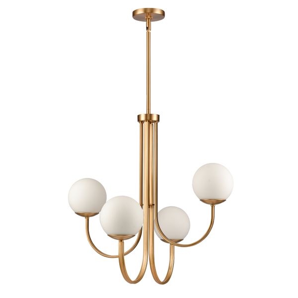 Caroline 26'' Wide 4-Light Chandelier - Brushed Gold