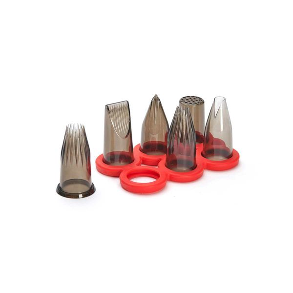 DEBUYER Creative Set, 6 Tritan Nozzles & Stand