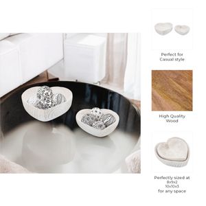 DASHLAKE SET OF 2 WHITE BOWLS 3 (IN) 9