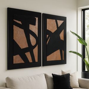 DRAYTONSTONE SET OF 2 BLACK ART 48 (IN) 10
